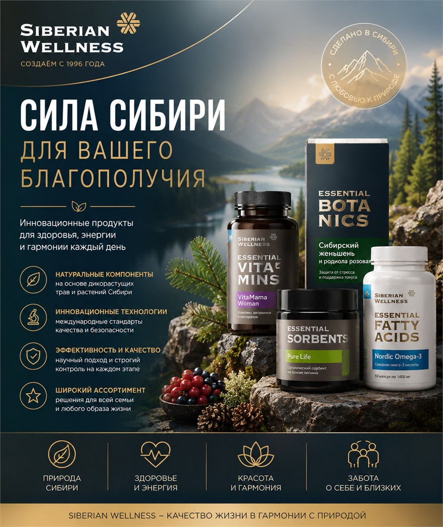 Siberian Wellness — сила Сибири для вашего благополучия